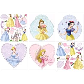 Princess & Pearls Self-Stick Wall Decorating Kit