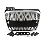 05-08 Audi A4 (B7) Front Mesh Rs-style Sport Grille Grill Kit Chrome 06 07 by AutoGrimmig
