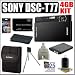 Sony Cybershot DSC-T77 10MP Digital Camera (Black) + 4GB Deluxe Accessory Kit