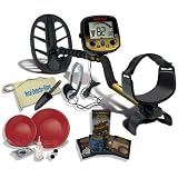 Fisher Gold Bug DP Metal Detector W/11" DD Waterproof Search Coil, Gold Pan Kit, Headphones, Finds Apron, Treasure Trowel
