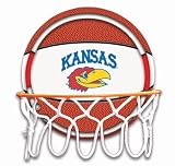 University of Kansas Jayhawks Neon Pebble Leather Basketball Hoop