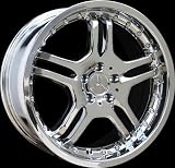 (4) CHROME 18 INCH MERCEDES BENZ WHEELS RIMS