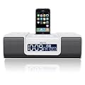 SDI iHome iP9 Soundsystem mit Radio und Weckuhr f�r iPhone und iPod, weiss