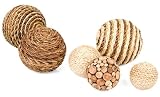 Scribbles Blue Decorative Spheres (set of 6)