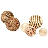 Scribbles Blue Decorative Spheres (set of 6) by Glenna Jean