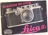 Leica Instruction Manual for Leica IIIC (Original)