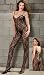 Plus Size Alluring Lace-up Quality Back Flower Lace Bodystocking