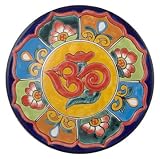 Large Multi-Color Mexican Talavera Om