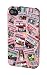 Rosa Hartschalen-Etui aus Polykarbonat mit Titelseiten-Abdruck, der perfekte Rundumschutz f�r Ihr 
iPhone!