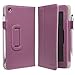 i-BLASON For HP Slate 7 Android Tablet Leather Case Cover (Elastic Hand Strap, Multi-Angle, Card Holder ) With Bonus Stylus 3 Year Warranty (Purple)