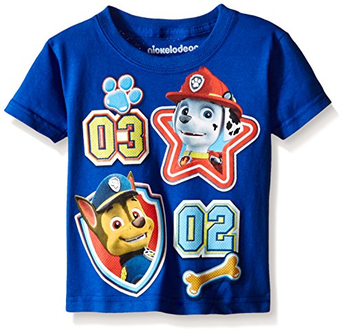 Paw Patrol  Toddler Boys' Short Sleeve T-Shirt Shirt, Royal, 2T