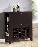 Baxton Studio Modesto Brown Modern Dry Bar and Wine Cabinet