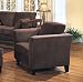 Coaster Park Place Upholstered Chair with Flair Tapered Arm