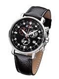 U. Auer - ZU611 Noir Basaltique - Chronographe p. homme
