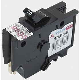 Federal Pacific ACB15 Circuit Breaker, 1-Pole 15-Amp Thick Series by Connecticut Electric
