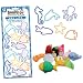 SEA CREATURES Bundle - Iwako Japanese Eraser 10 Pieces Set - Marine Animals (Colors May Vary) and FREE BONUS!!! - Pack of 12 Bandit-O's Shaped Rubber