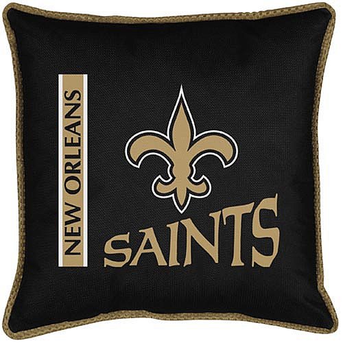 Sports Coverage 01JSSDL1SAI1818 Sideline New Orleans Saints Pillow in Black,