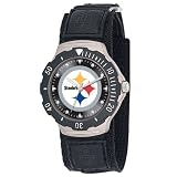 NFL Men's NFL-AGV-PIT Agent Series Pittsburgh Steelers Velcro Watch