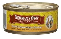 Newman's Own®Organics Turkey & Chicken Formula For Puppies & Active Dogs, 5.5-Ounce Tins (Pack of 24)