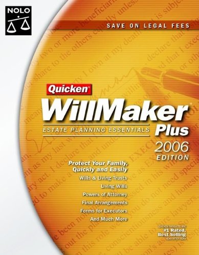 quicken willmaker plus 2006 edition estate planning essentials