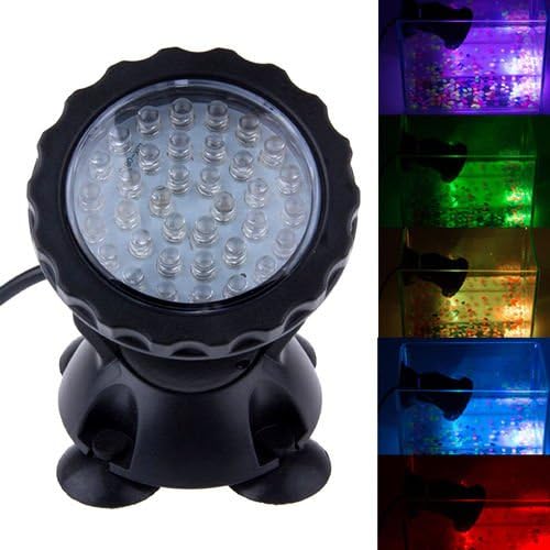 Multicolor 36 LED Submersible Underwater Aquarium Spot Light/Fish Tank Light no.5