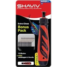 SHAVIV 151-29255 Bonus Pack Deburring Tool Kit for Extra Close Work (Mango IIB Handle With 10 B10S Blades)