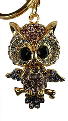 Crystal Keychain Owl 4