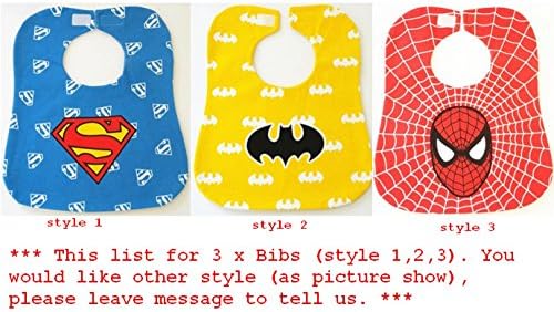 Superhero Cartoon Baby Bibs Newborn Kid Saliva Bibs Babadores Waterproof Bibs Burp Clothes Infant bandanas scarf cravat pinafore termék baba ajándék (3pcs/lot)