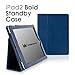CaseCrown Bold Standby case (Blue) for iPad 2 (Built-in magnet for Apple Smart Cover's sleep & awake)