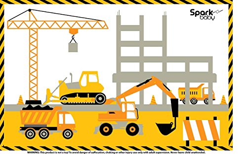 Sparkz Baby Disposable Placemats Table Topper for Kids, Babies, Children or Toddlers, Adhesive on 4 Sides, 25 Count