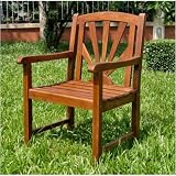 Sunset Chair (Acacia) (23.25H x 22.75W x 35.5D)