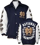 Notre Dame Fighting Irish Commemorative Wool and Leather Varsity Jacket
