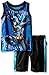 DC Comics Little Girls' 2 Piece Batman Dazzle Muscle Top and Short Set