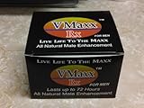 IMAGE OF 1 Box (24 Single packs) VMaxx Rx For Men Single Pack All Natural Male Enhancement Herbal Supplement Pill 1 Lasts up to 72 Hours