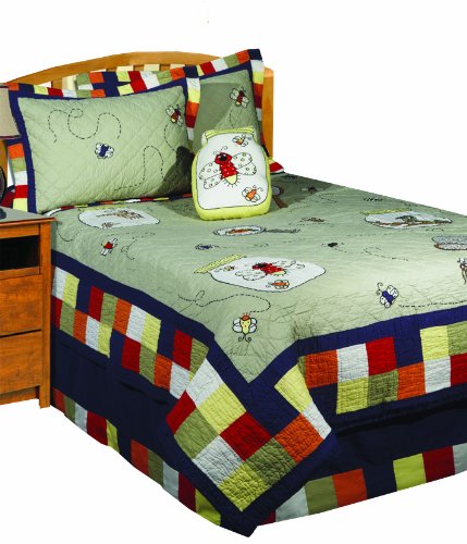 ZZ Kids Bed Bugs 4-Piece Twin Quilt Set