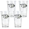 Nashville Predators 4pc Pint Ale Glass Set NHL Hockey