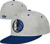 Dallas Mavericks Grey adidas Originals Basic Logo Flat Brim Flex Hat