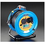 ES74843 三相200Vx30m 防雨型電工ドラム(ブレーカー付)