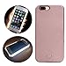 Led Light Up Luminous Case for IPhone 7 Plus, Valam LED Flash Selfie Illuminated Hard Cover (iPhone 7 plus – Rose gold)