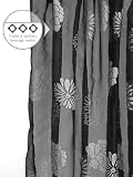VOILAGE A OEILLETS 140x250 cm HORTENSIA NOIR