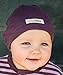 L'ovedbaby baby girls Organic Cotton infant and toddler hats, Eggplant, 0-3 Months US