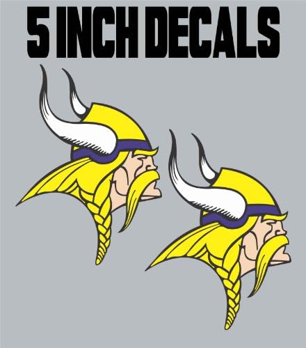 5" Minnesota Vikings Wall Decal Art Truck Window NFL