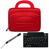 Red eBigValue Protective Hard Nylon Cube Carrying Case with Handles For Sam ....