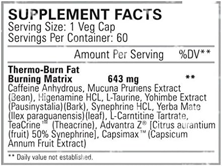 Black Dragon Labs: Thermo Burn Is the Next Generation in Fat-burning Formulas. Designed with the Most Innovative Ingredients, Thermo Burn Will Crush Your Appetite While Providing Insane Energy and Extreme Weight Loss