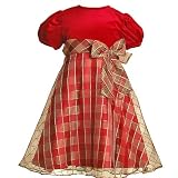 Little Toddler Infant Baby Girls Clothes RED PLAID Christmas Dress Girl 12M-6X