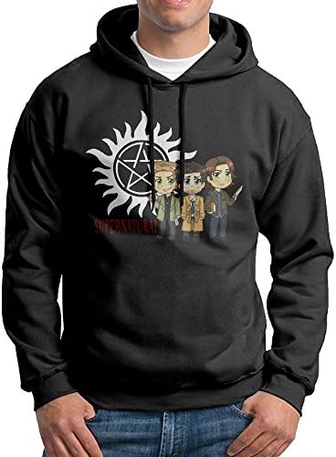 Jozie Men's Hoodies Supernatural Logo Size M Black