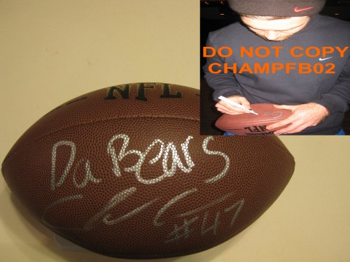 CHRIS CONTE,CHICAGO BEARS,CALIFORNIA BEARS,CAL,BEARS,SIGNED,AUTOGRAPHED,NFL FOOTBALL,COA, WITH PROOF,PIC