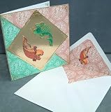 Personalised Greeting Card High Quality  - Fish - Twin Koi