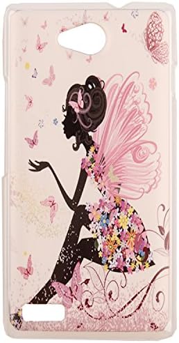 Jiayitong Pattern Design Hard Case For ZTE Blade G Lux / ZTE Kis 3 Max / Optus ZTE Chat V830W 4.5" Protective Shell Cover Back Skin (Butterfly Girl)