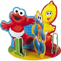 Sesame Street 1st Birthday 8 3/4in Centerpiece
